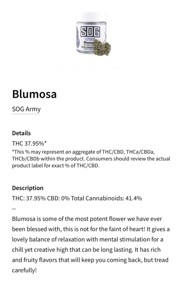 Mosca Seeds Blumosa S1 Fem 6 pk - Image 2